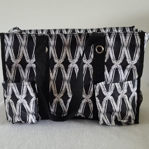 Zip-top organizing utility tote